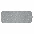 Wowmtn Grey Bath Mat, 40 x 16 Inch Extra Large No-Slip with Drain Holes Grey_Gr